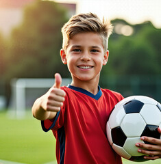 Youth soccer players in action